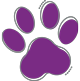Paw Prints Purple