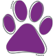 Paw Prints Purple